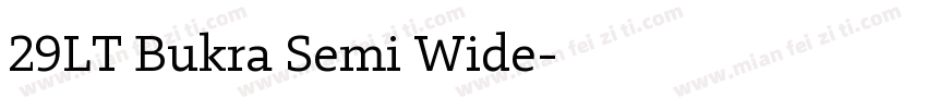 29LT Bukra Semi Wide字体转换